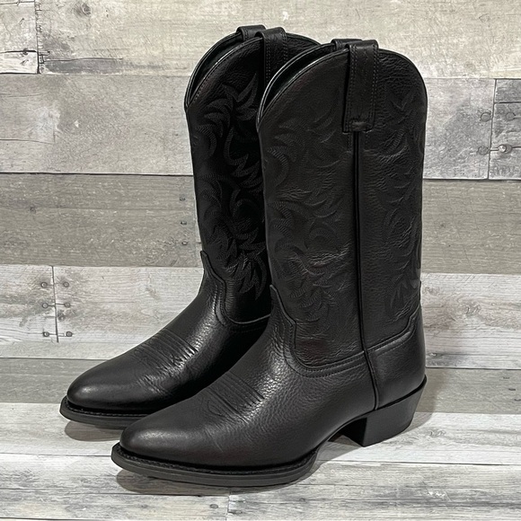 Ariat Men's Heritage R Toe Western Boot - Black - Sz - 9D .US - Picture 5 of 12